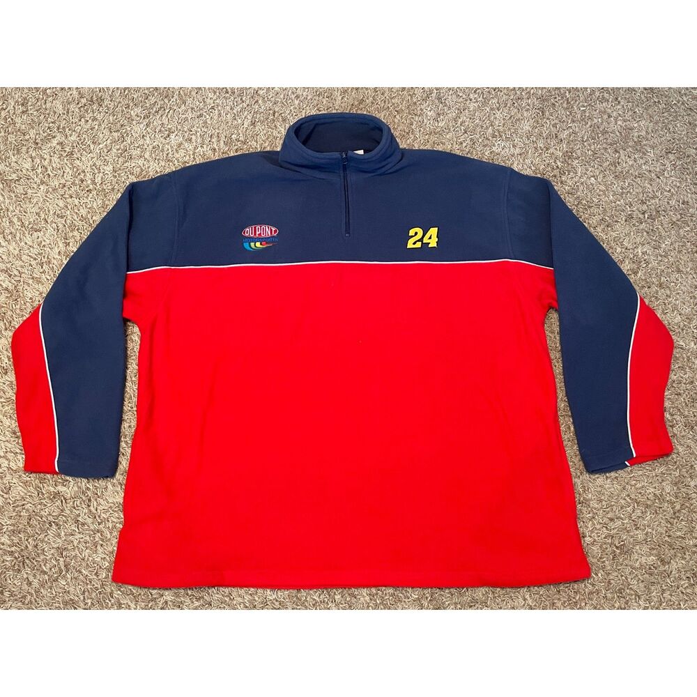 Jeff Gordon #24 Dupont Motorsports XXL NASCAR Fleece Pullover Jacket Racing